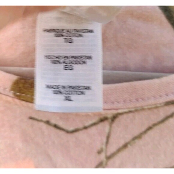 "FROGS The Other White Meat" Real Tree Pink Camo Shirt T-Shirt Womens XL Code 5 - Picture 8 of 12